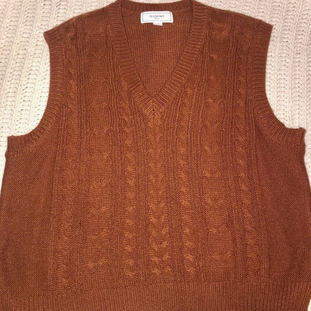 Rue 21 Burnt Orange Sweater Vest